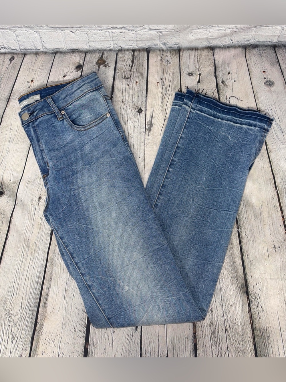 Tractr Deconstructed Hem Jeans